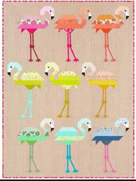 Florence Flamingo Quilt Pattern by Elizabeth Hartman