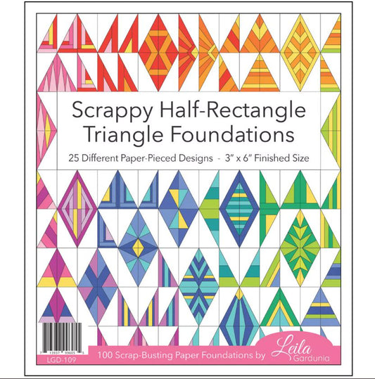 Scrappy Half-Triangle Foundation Pad by Leila Gardunia
