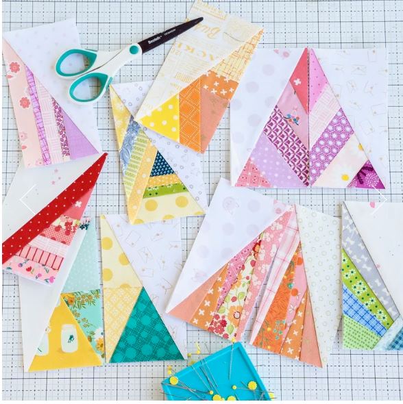 Scrappy Half-Triangle Foundation Pad by Leila Gardunia