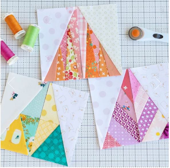 Scrappy Half-Triangle Foundation Pad by Leila Gardunia