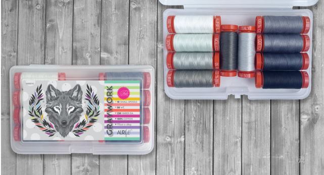 Aurifil Graywork (10 Small Spools) by Tula Pink | Special Order
