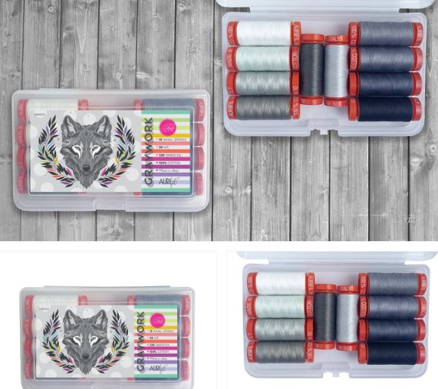 Aurifil Graywork (10 Small Spools) by Tula Pink | Special Order