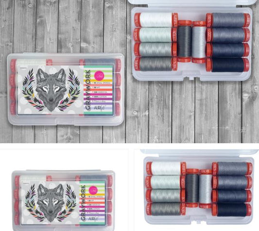 Aurifil Graywork (10 Small Spools) by Tula Pink | Special Order