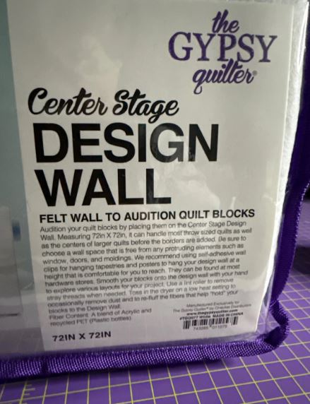 The Gypsy Quilter® Center Stage Design Wall | 72" . 72" | Special Order