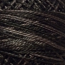 H212 Valdani Perle Cotton Size 12 / Spool 100M: VARIEGATED 100m Color No: H212 - Faded Brown - Heirloom Collection