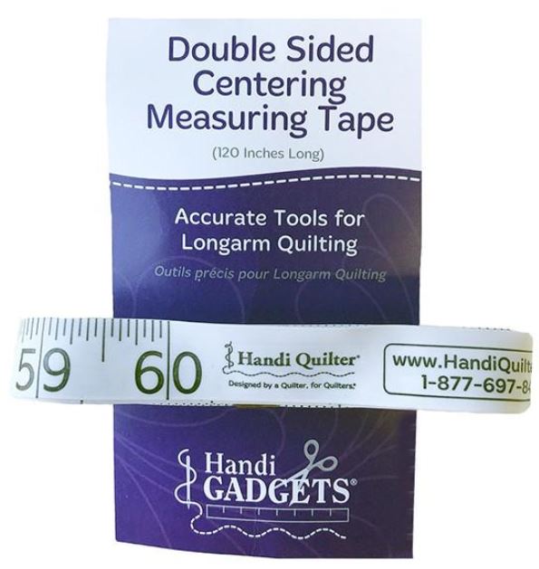 Handi Gadgets Double-Sided Centering &amp; Measuring Tape - 120"