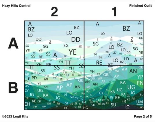 Legit Kits Hazy Hills Central Pattern | Special Order