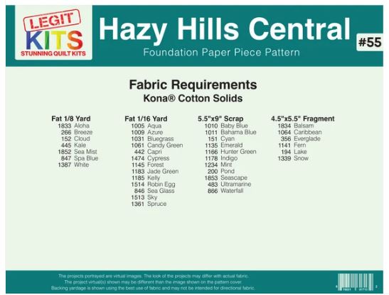 Legit Kits Hazy Hills Central Pattern | Special Order