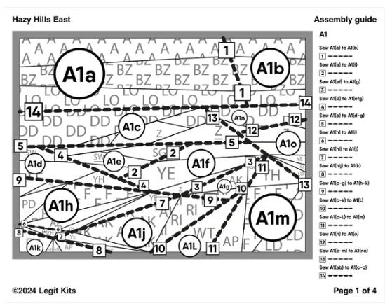 Legit Kits Hazy Hills East Pattern | Special Order