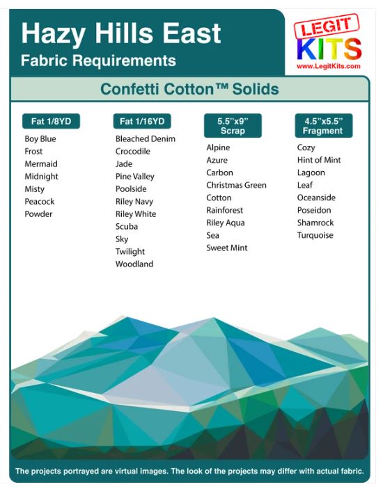 Legit Kits Hazy Hills East Pattern | Special Order