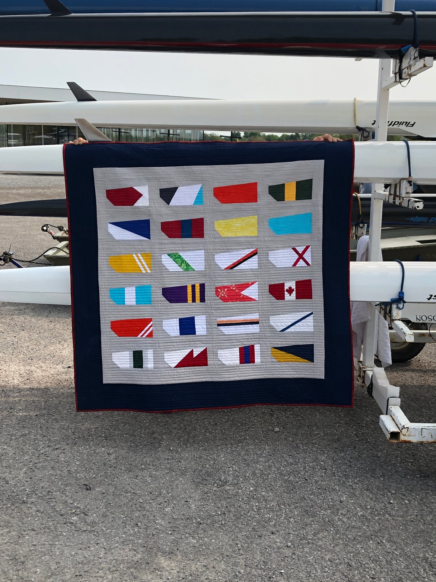 Row Hard - Lap & Wall Hanging Size Quilt Pattern Designed by Lorna Costantini