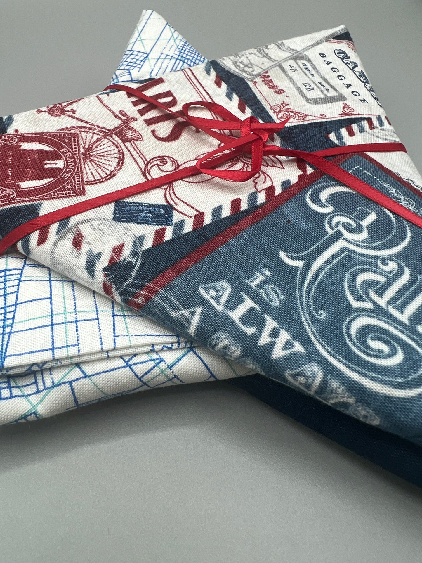 3 Piece - Fat Quarter Bundle with Paris Print
