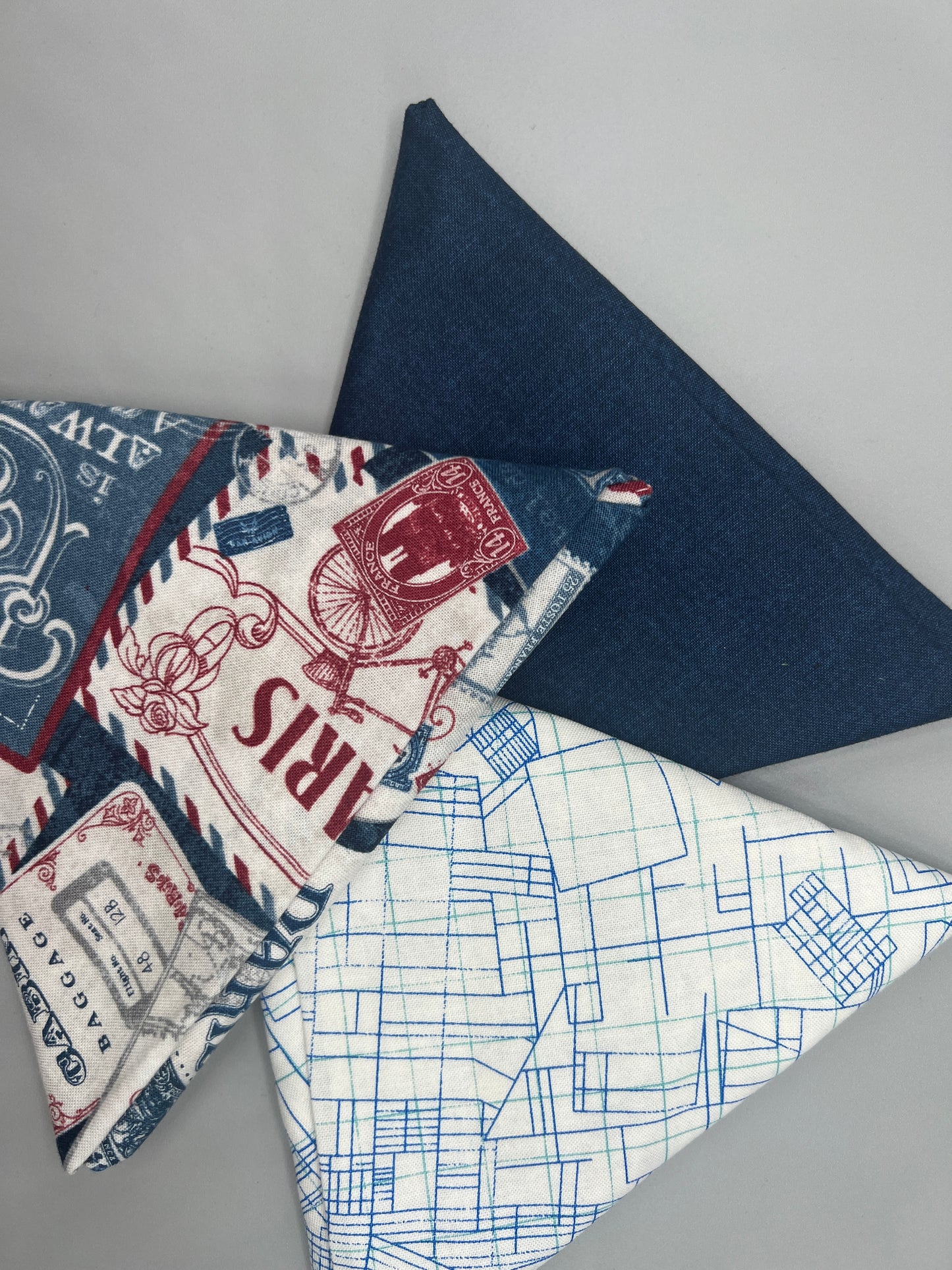 3 Piece - Fat Quarter Bundle with Paris Print