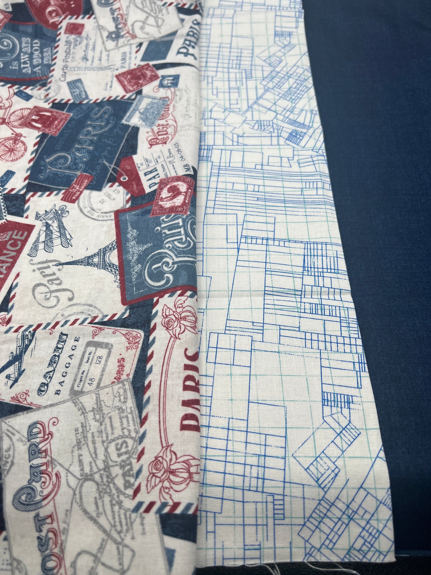 3 Piece - Fat Quarter Bundle with Paris Print