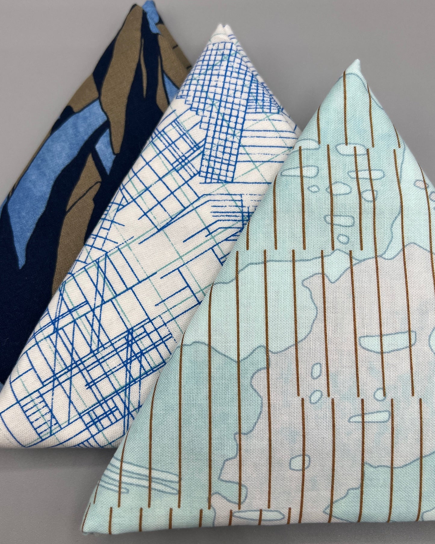 3 Piece - Fat Quarter Bundle / Carolyn Friedlander Blue Bundle