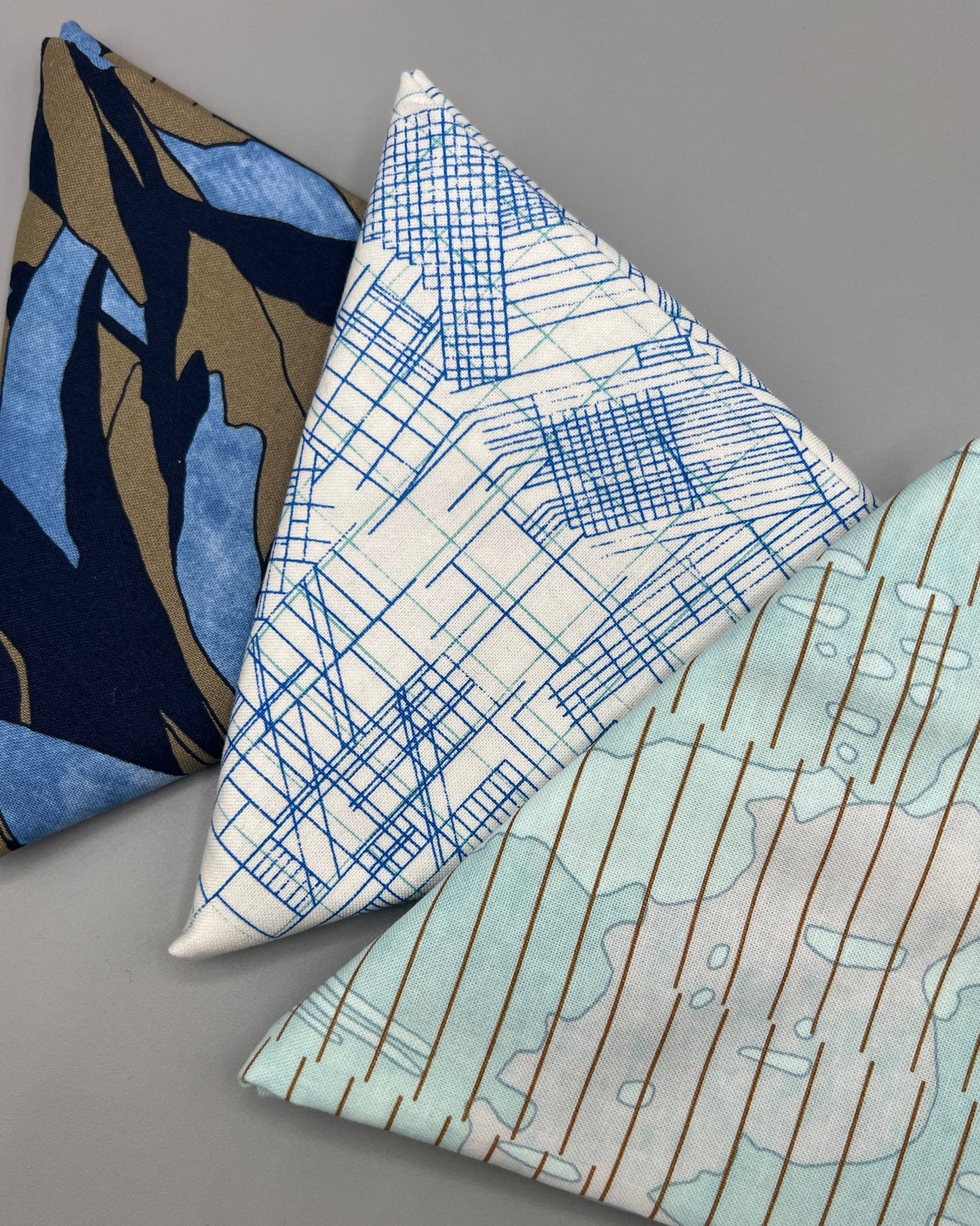 3 Piece - Fat Quarter Bundle / Carolyn Friedlander Blue Bundle