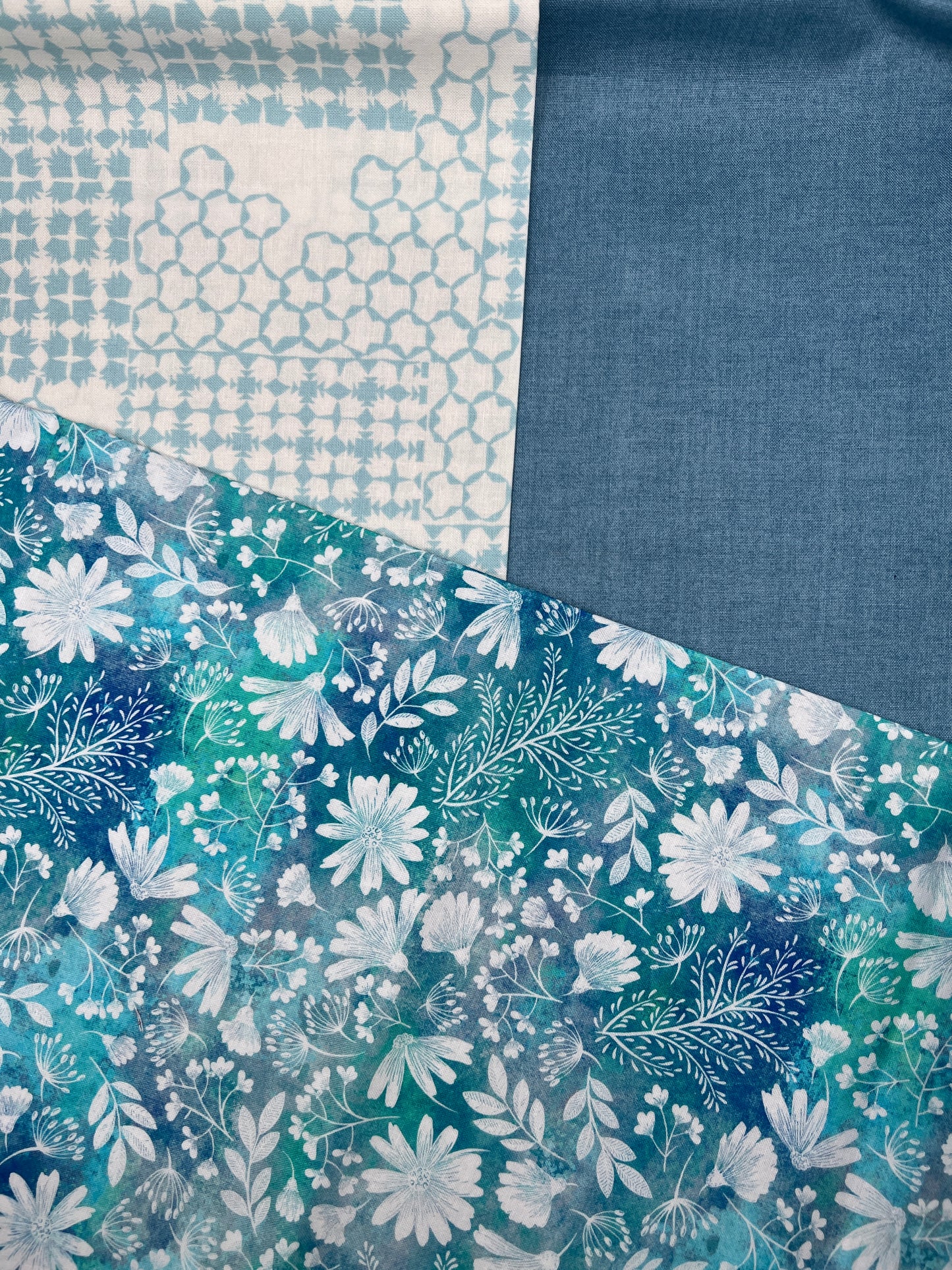 3 Piece - Fat Quarter Bundle / Blue Assortment
