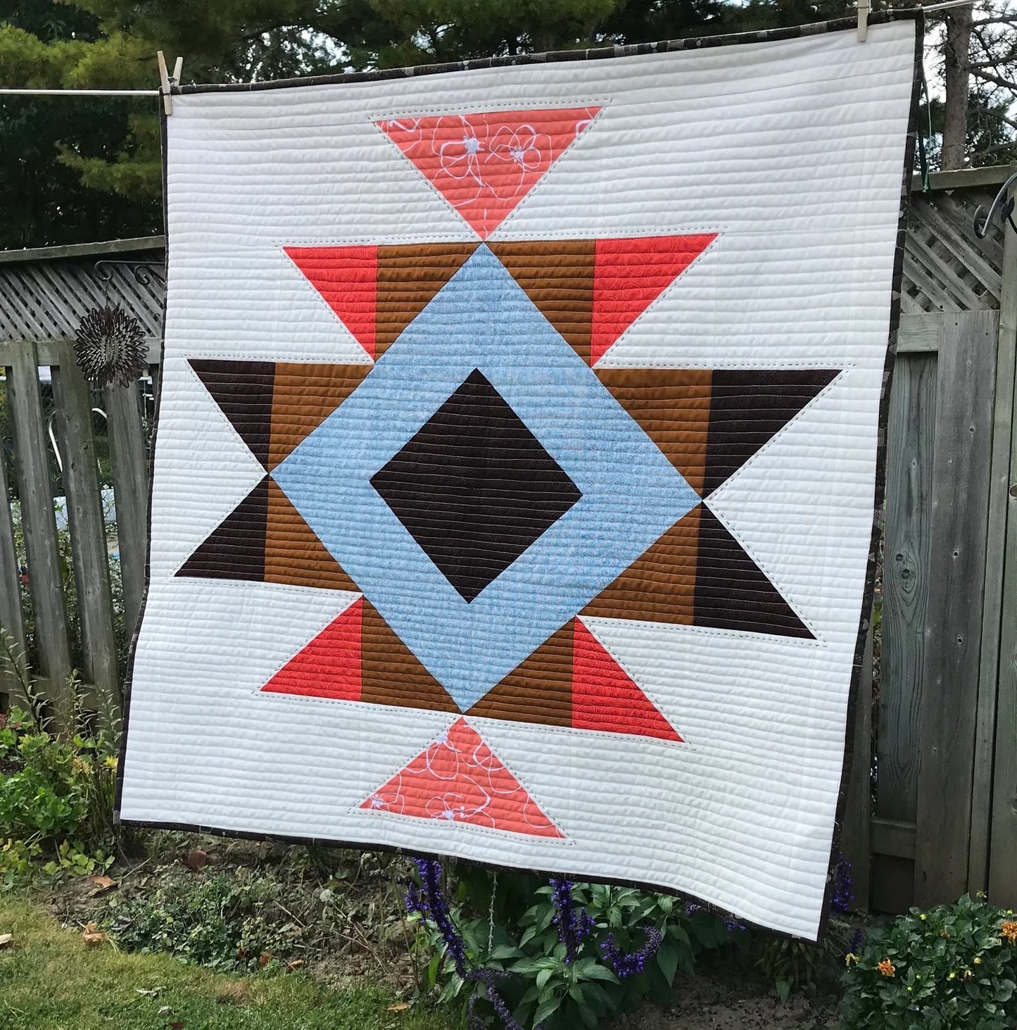 Baby Squash Blossom Pattern - Baby Quilt Pattern / designed by Lorna Costantini