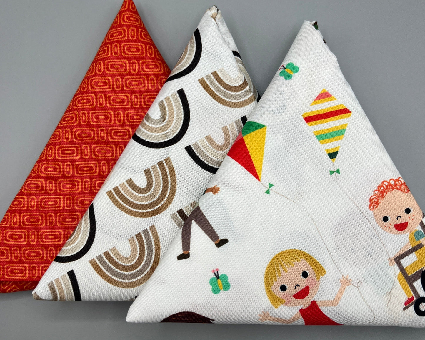 3 Piece - Fat Quarter Bundle / Robert Kaufman Bright Days Kids Print Bundle 2