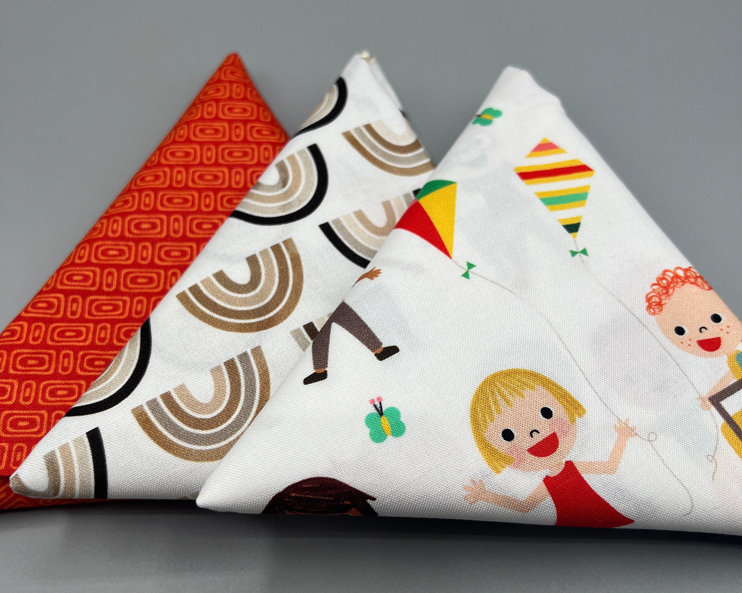 3 Piece - Fat Quarter Bundle / Robert Kaufman Bright Days Kids Print Bundle 2