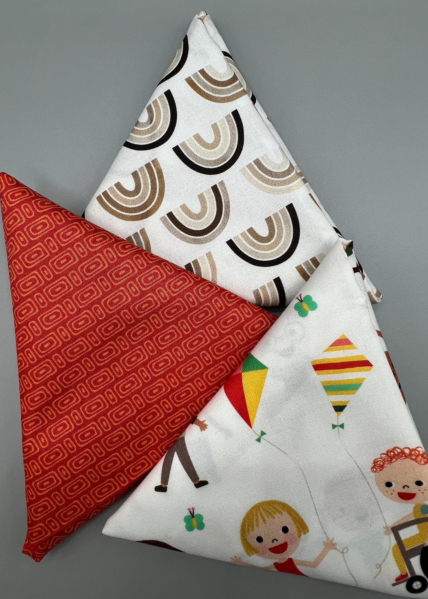 3 Piece - Fat Quarter Bundle / Robert Kaufman Bright Days Kids Print Bundle 2