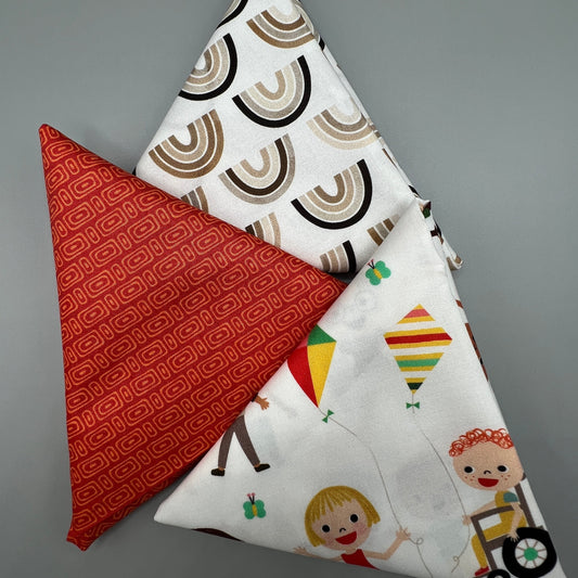 3 Piece - Fat Quarter Bundle / Robert Kaufman Bright Days Kids Print Bundle 2