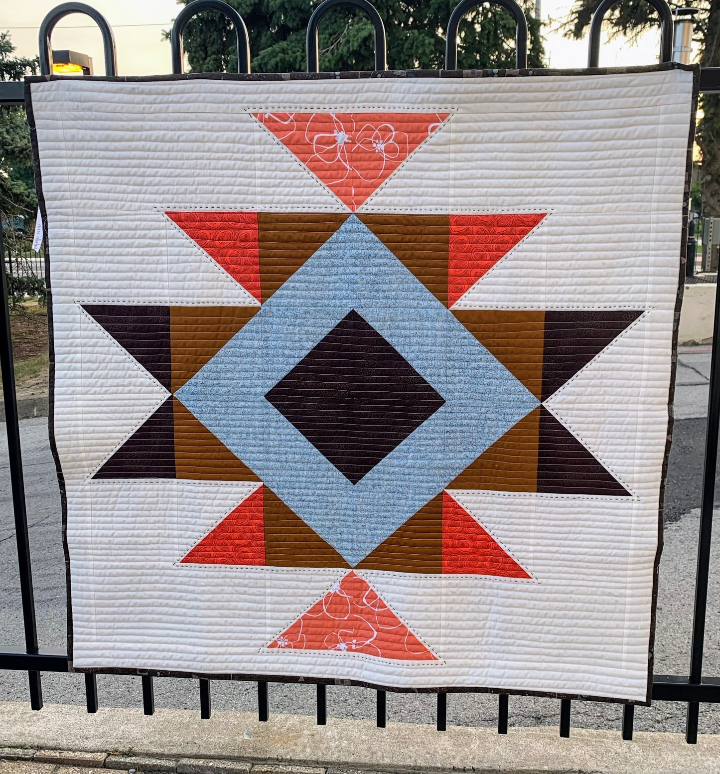 Baby Squash Blossom Pattern - Baby Quilt Pattern / designed by Lorna Costantini