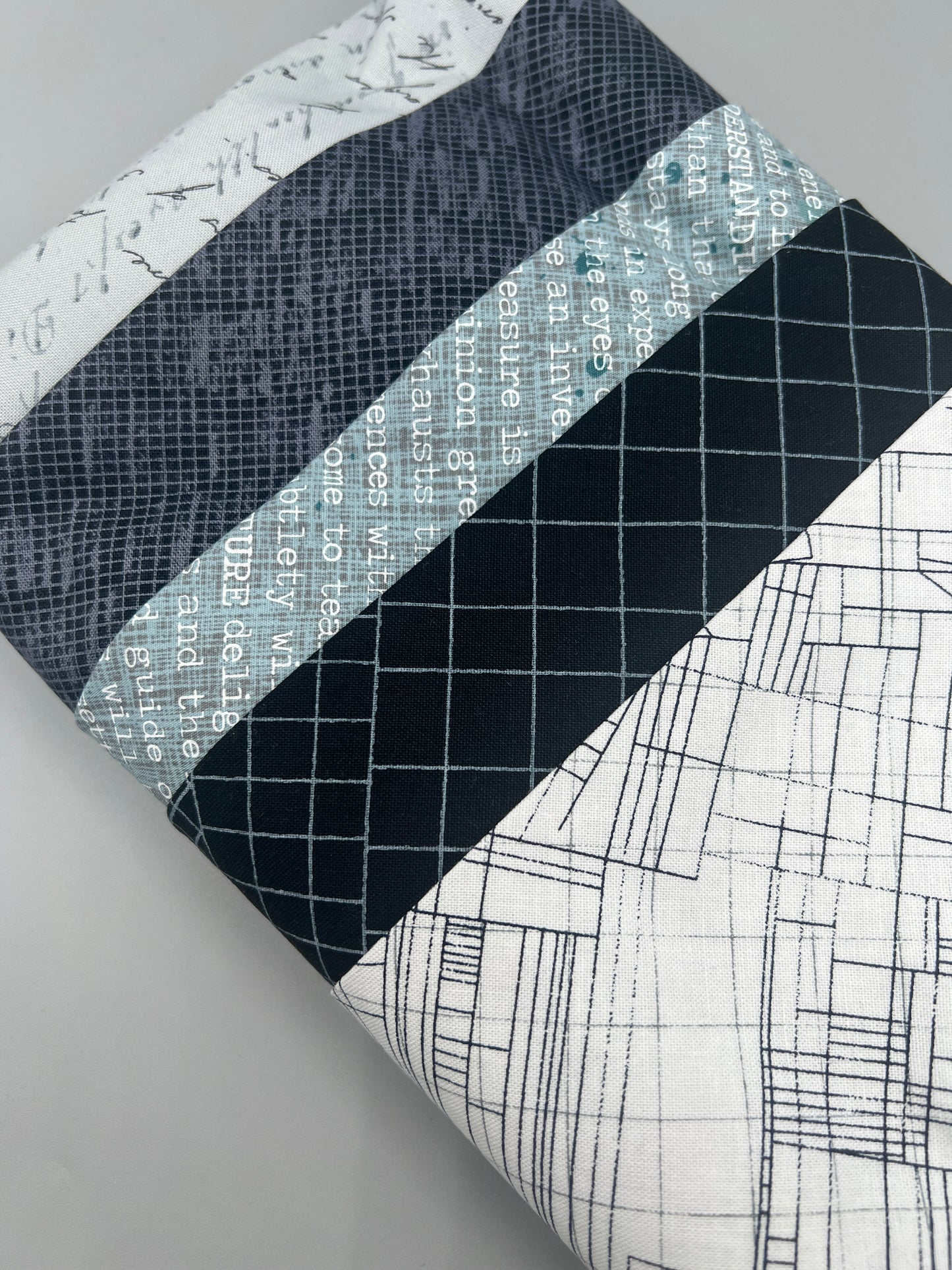 Big Stitch Quilting Series Throw Pillow Kit - Version 1 w/ assorted coordinated & Backing Fabric / Original Design by Lorna Costantini