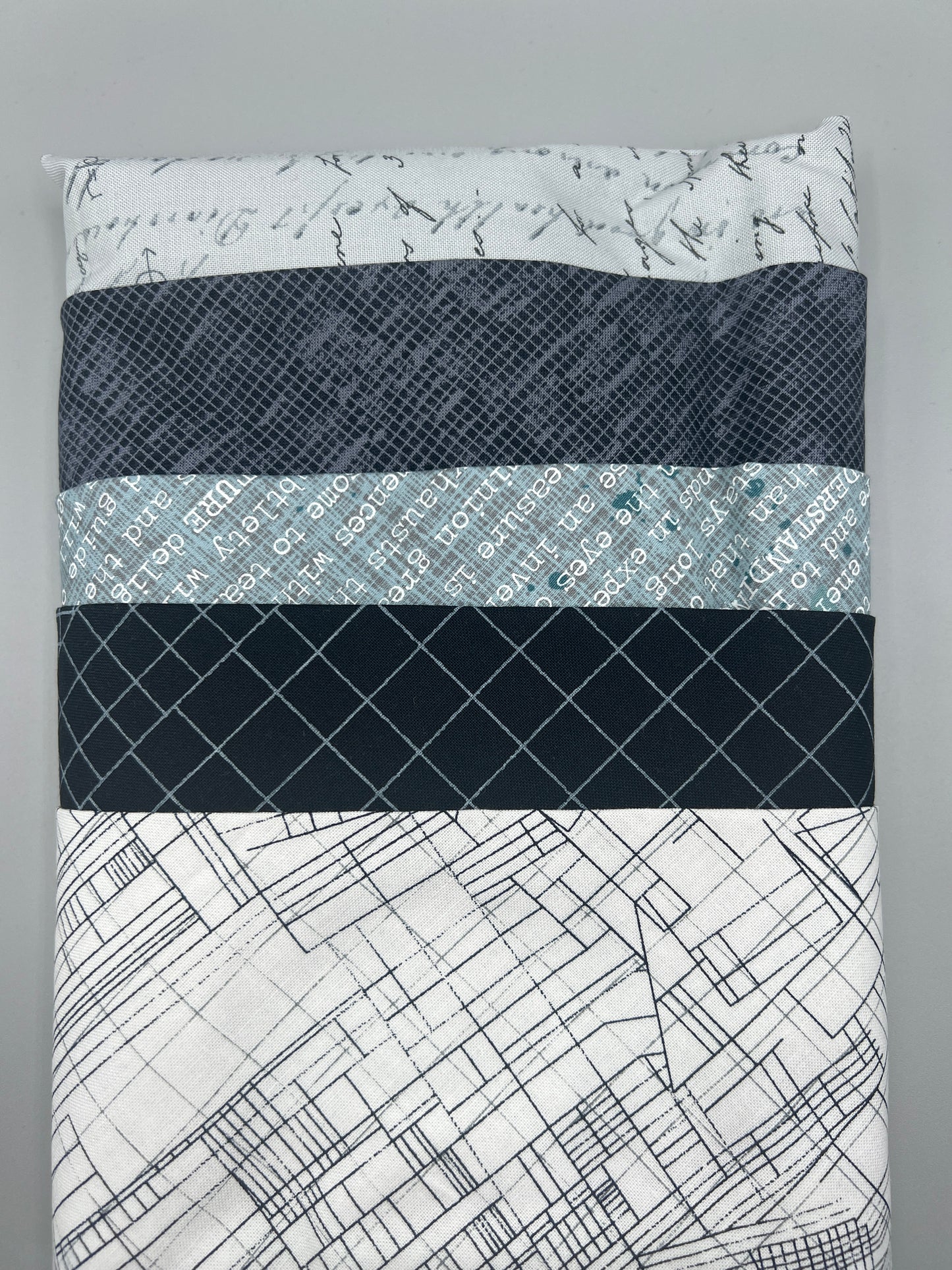 Big Stitch Quilting Series Throw Pillow Kit - Version 1 w/ assorted coordinated & Backing Fabric / Original Design by Lorna Costantini