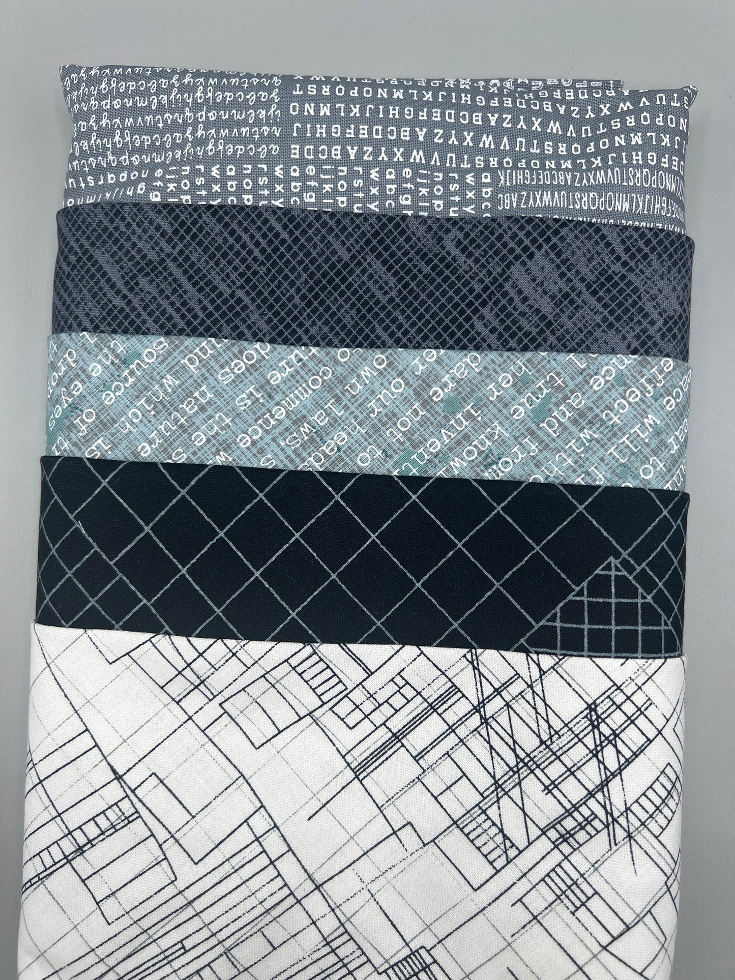 Big Stitch Quilting Series Throw Pillow Kit - Version 1 w/ assorted coordinated & Backing Fabric / Original Design by Lorna Costantini