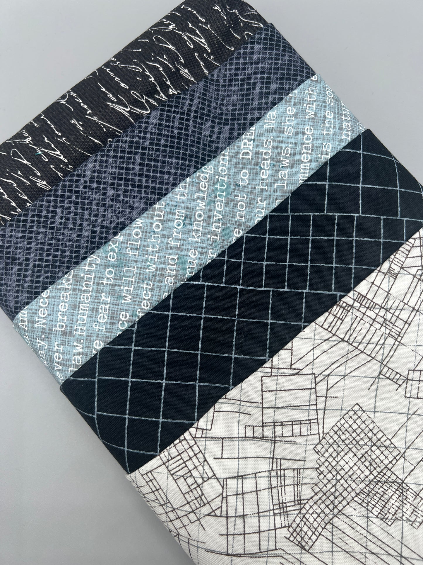 Big Stitch Quilting Series Throw Pillow Kit - Version 1 w/ assorted coordinated & Backing Fabric / Original Design by Lorna Costantini