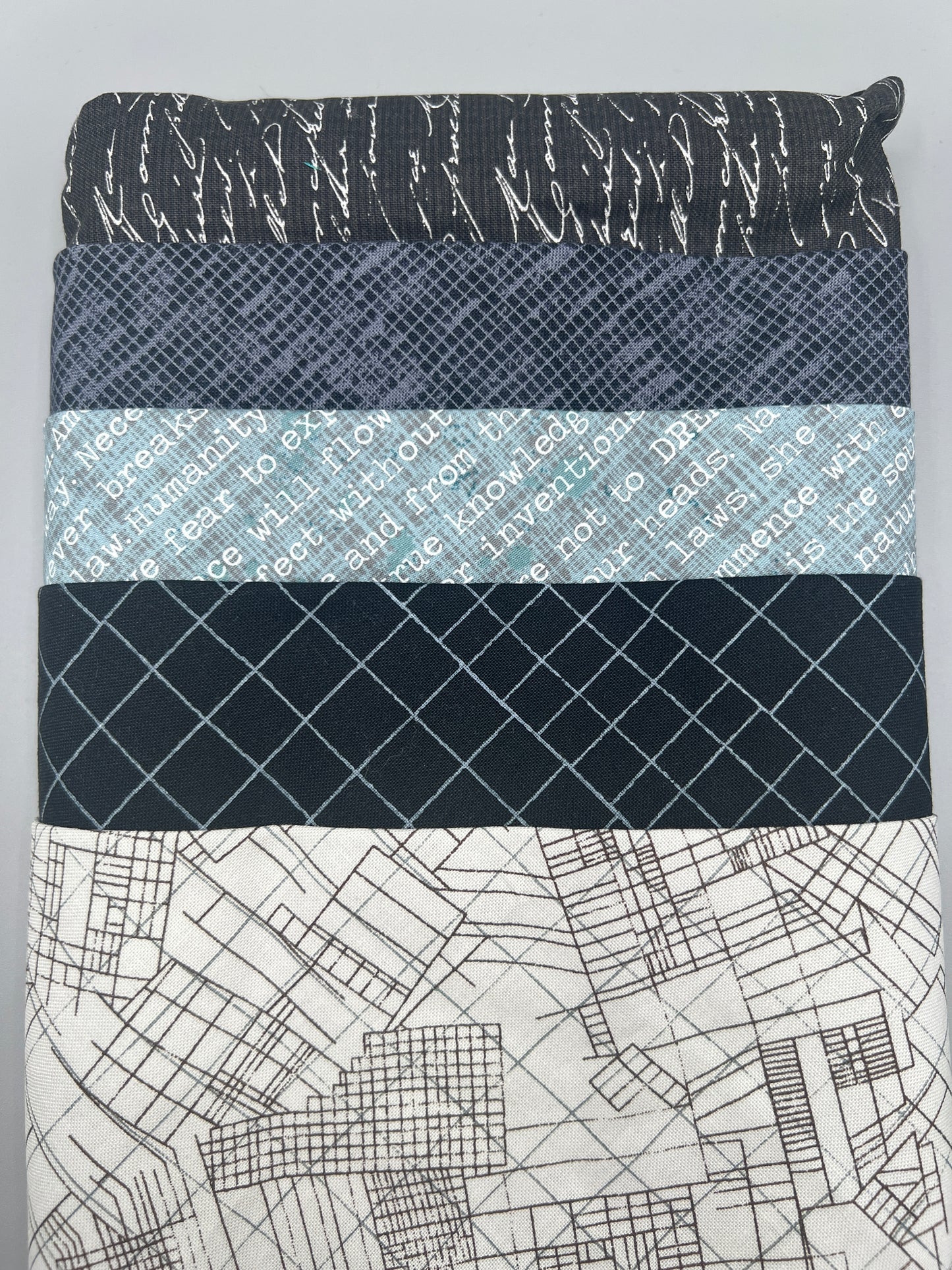 Big Stitch Quilting Series Throw Pillow Kit - Version 1 w/ assorted coordinated & Backing Fabric / Original Design by Lorna Costantini