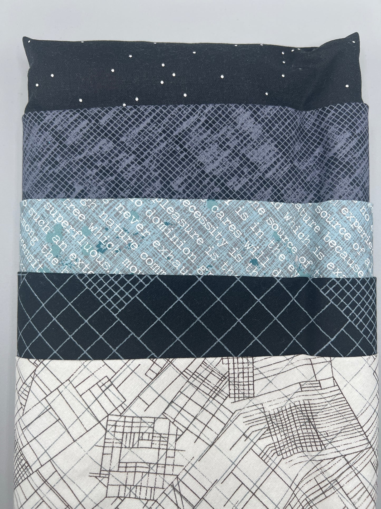 Big Stitch Quilting Series Throw Pillow Kit - Version 1 w/ assorted coordinated & Backing Fabric / Original Design by Lorna Costantini
