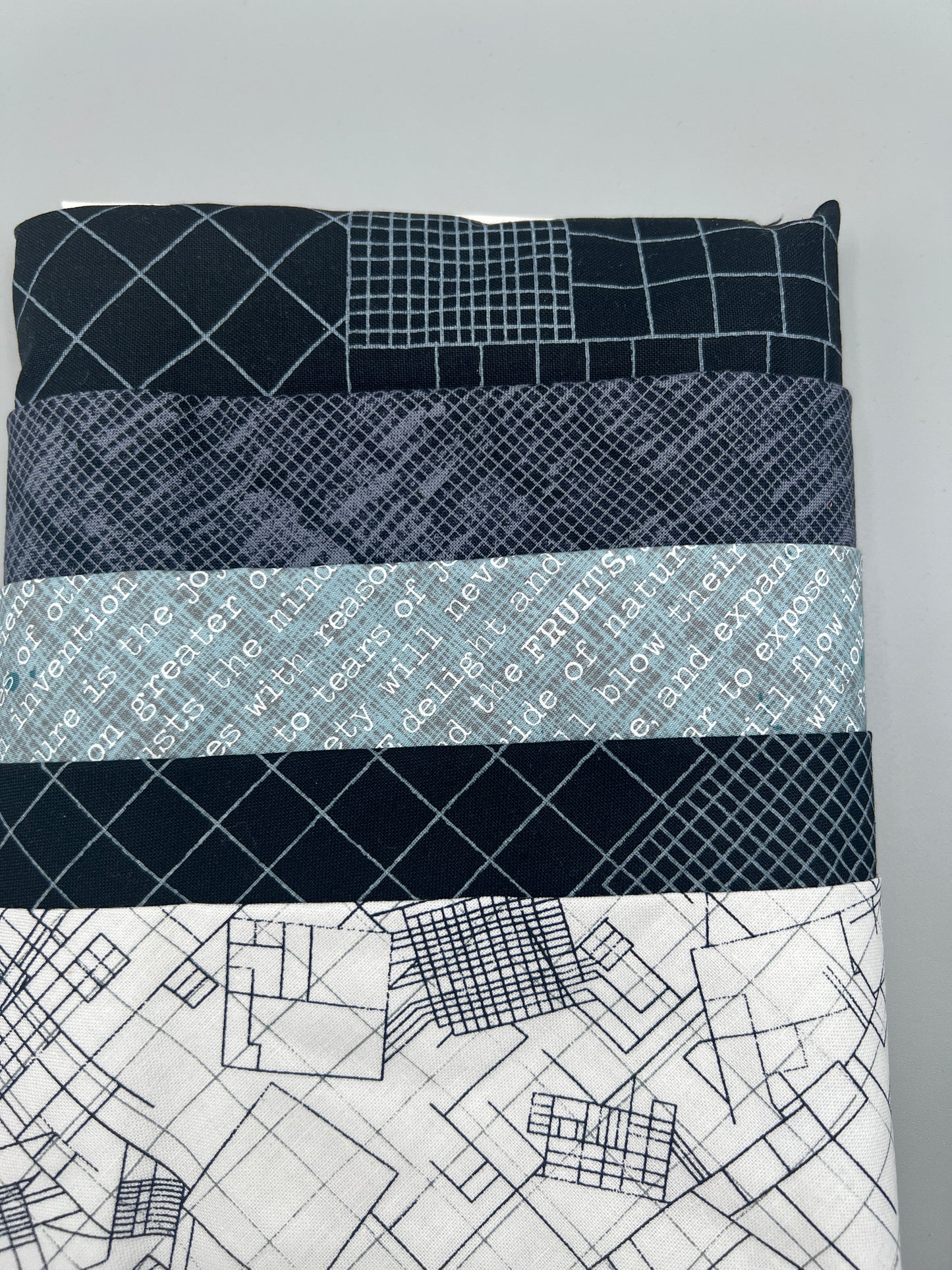Big Stitch Quilting Series Throw Pillow Kit - Version 1 w/ assorted coordinated & Backing Fabric / Original Design by Lorna Costantini