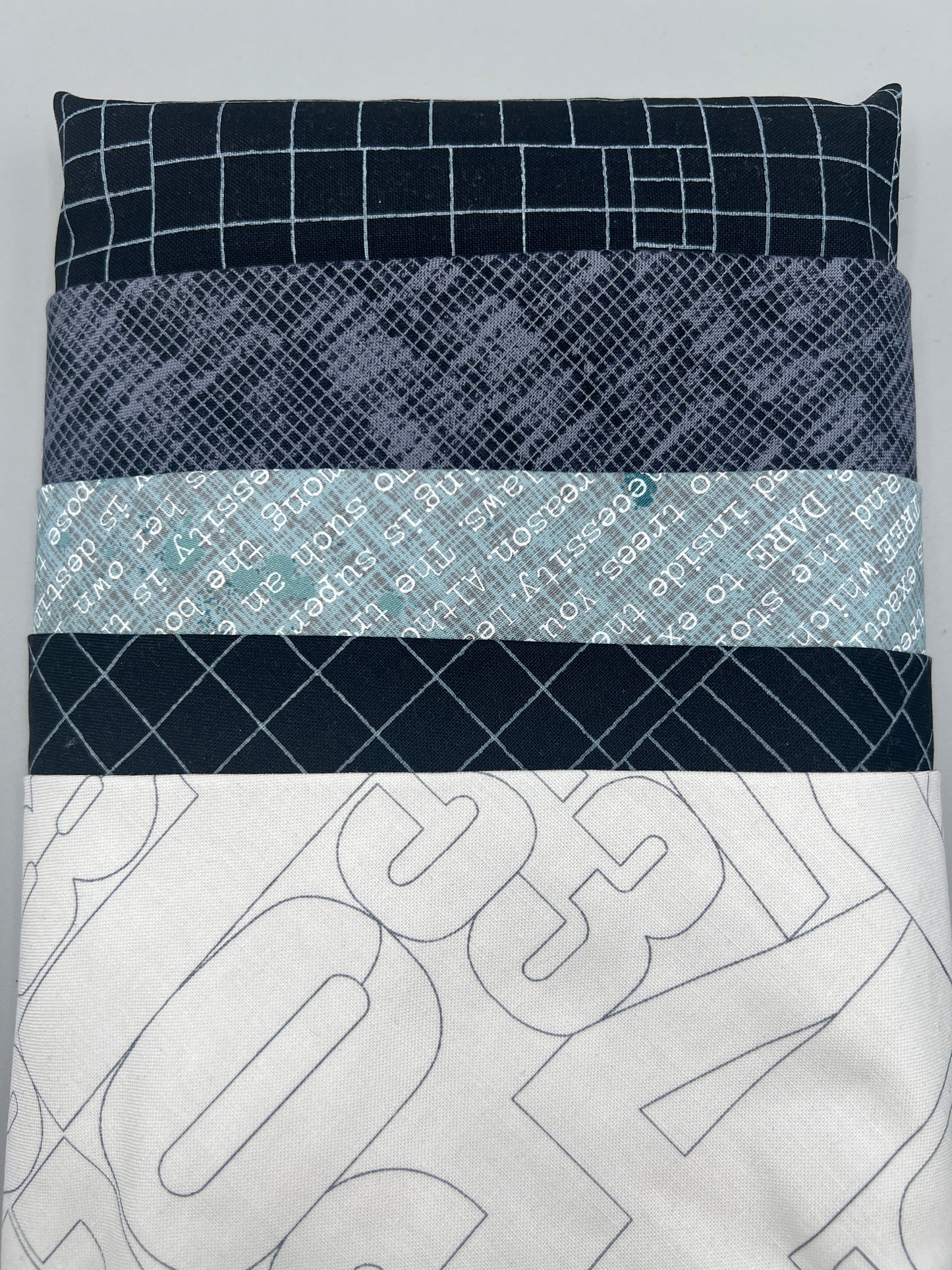 Big Stitch Quilting Series Throw Pillow Kit - Version 1 w/ assorted coordinated & Backing Fabric / Original Design by Lorna Costantini