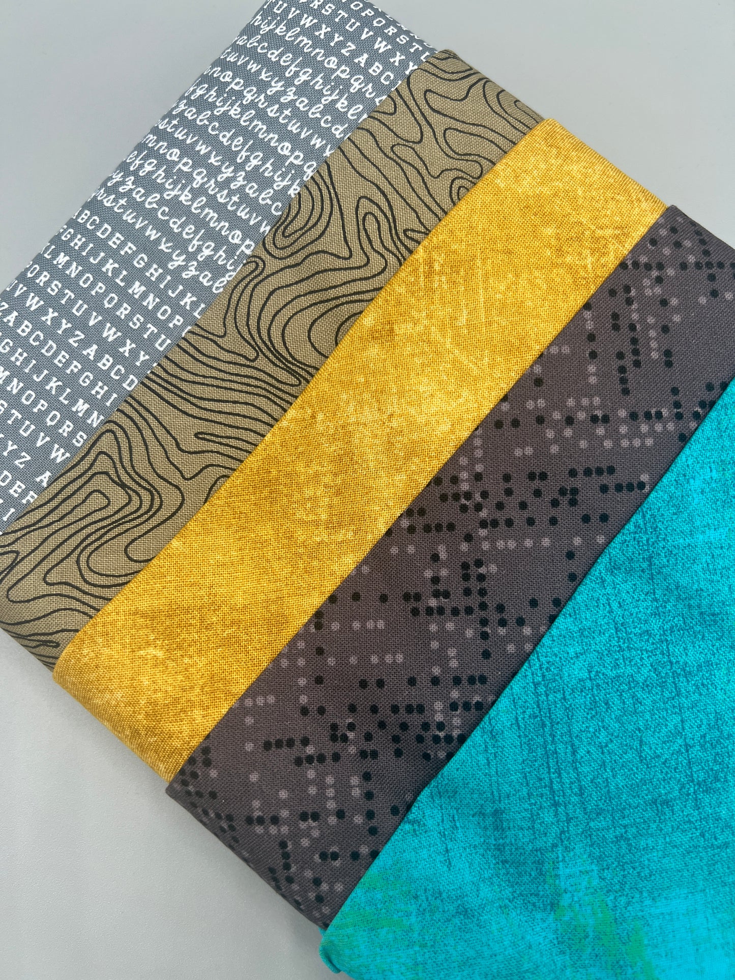 Big Stitch Quilting Series Throw Pillow Kit - Version 2 w/ assorted coordinated Backing Fabric / Original Design by Lorna Costantini