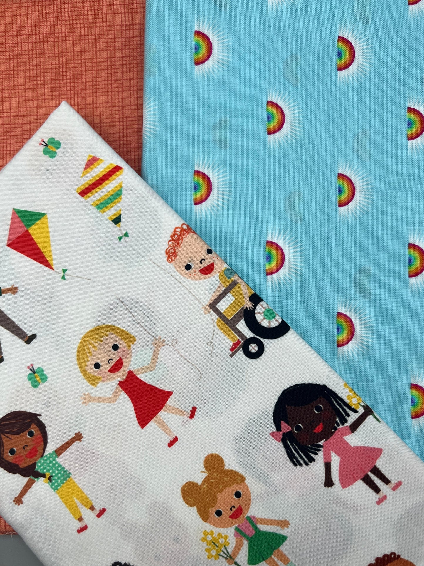 3 Piece - Meter Bundle / Robert Kaufman Bright Days Kids Print Bundle 1