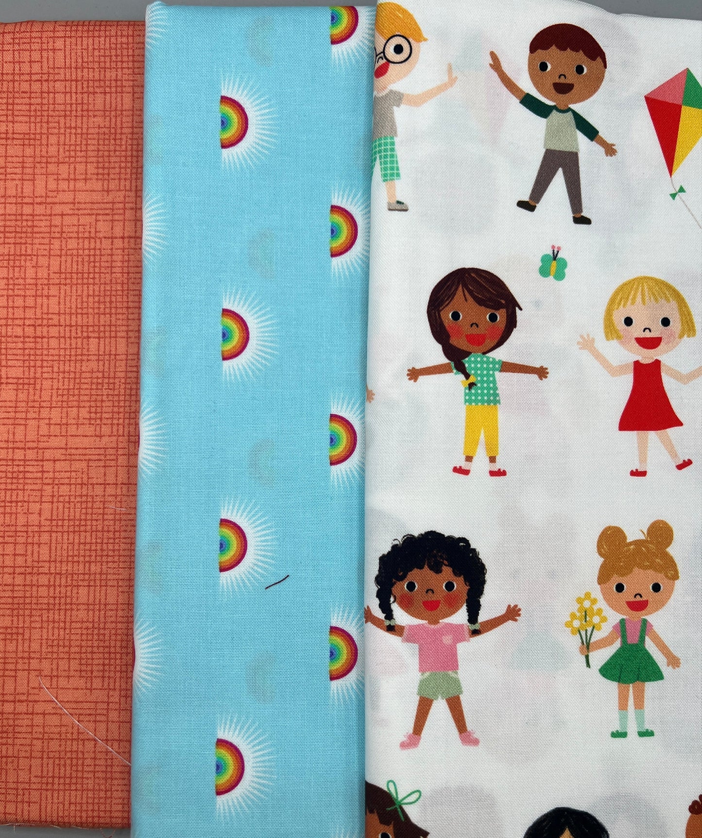 3 Piece - Meter Bundle / Robert Kaufman Bright Days Kids Print Bundle 1