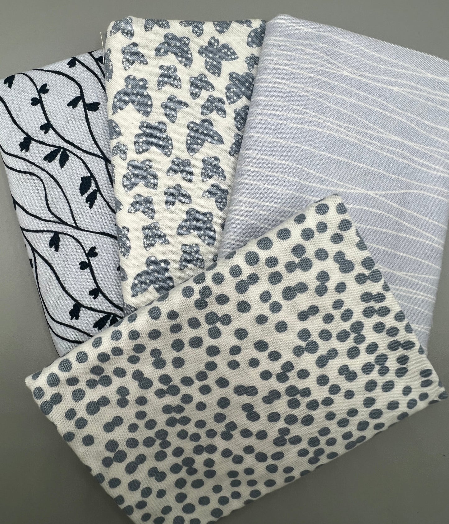 4 Piece - Fat Quarter Bundle / Blue Prints