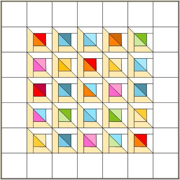 Pointed Quilt Pattern - 3 Sizes (Baby, Lap, Queen) / designed by Lorna Costantini