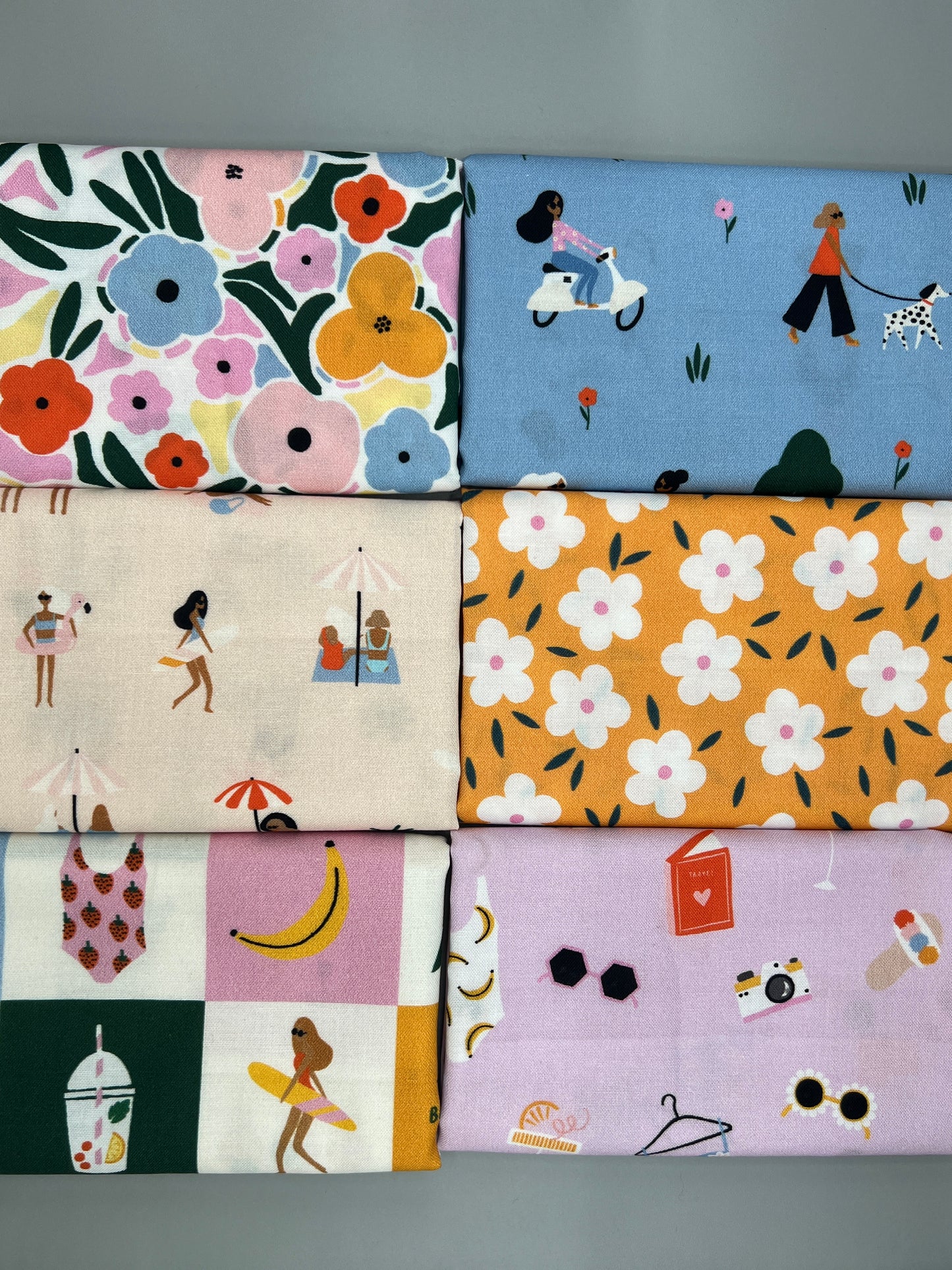 Weekend Away 6 PC Fat Quarter by Duchess Plum for Dashwood Studio