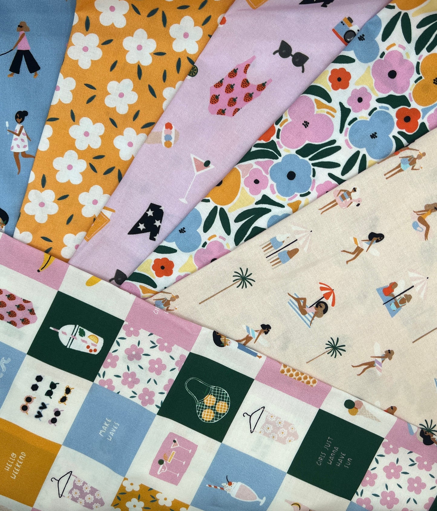 Weekend Away 6 PC Fat Quarter by Duchess Plum for Dashwood Studio