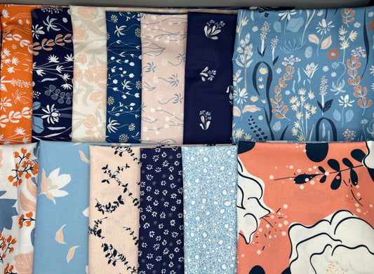Precious Protected & Garden Thyme 13 PC Fat Quarter Bundle / Designed by Isoletto Design  & sparetire for Phoebe Fabrics