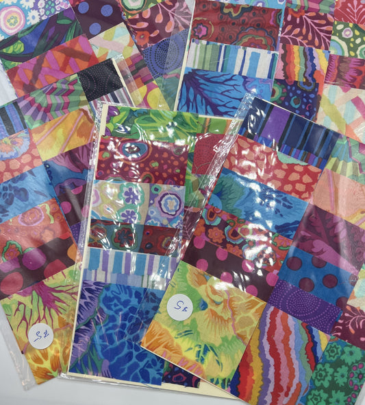 Kaffe Fassett 2 1/2" Mini Charms - 18 pack