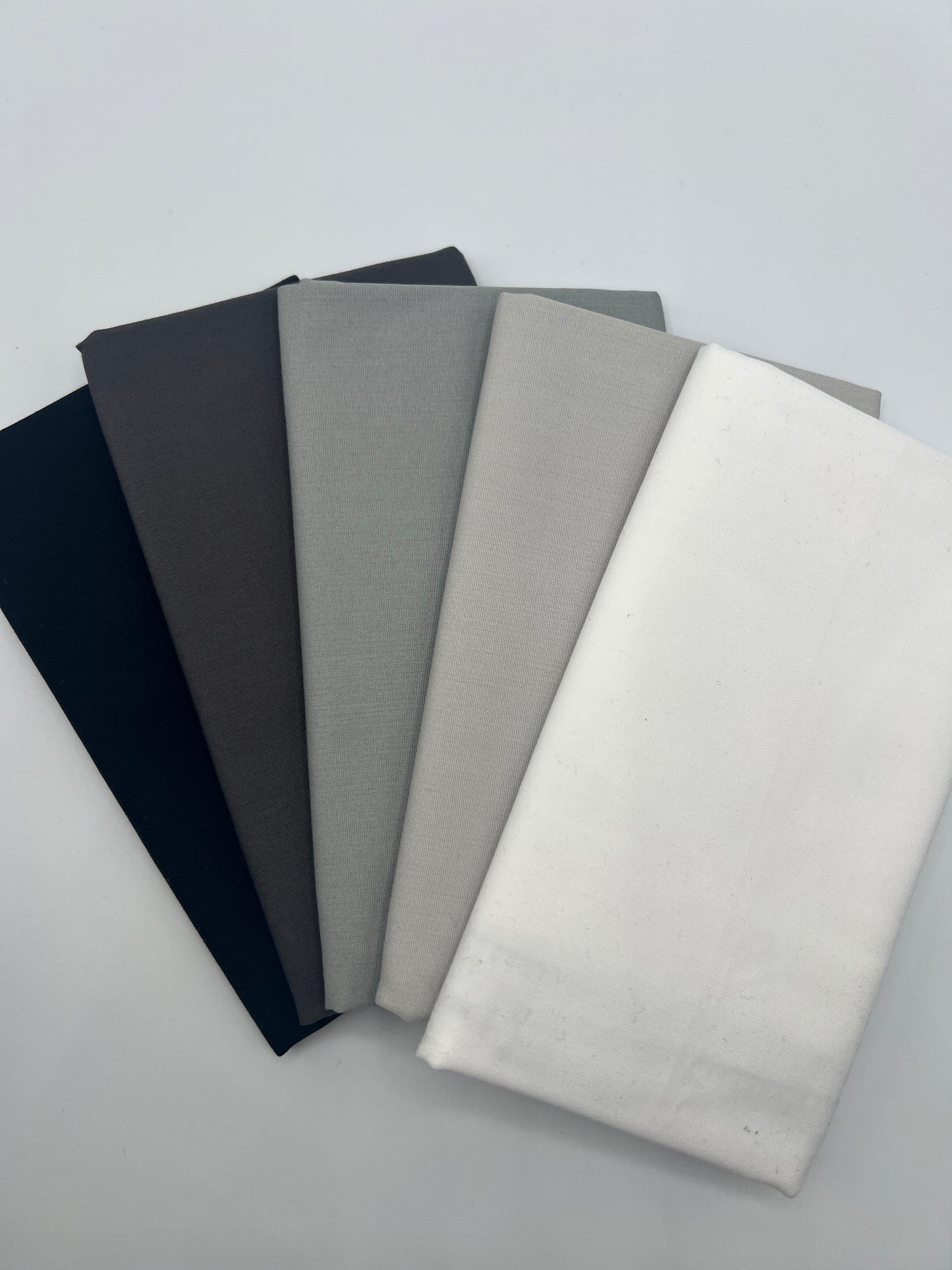 It's all Shades of Gray -  5 Piece Fat Quarter Bundle - Art Gallery Pure Solids