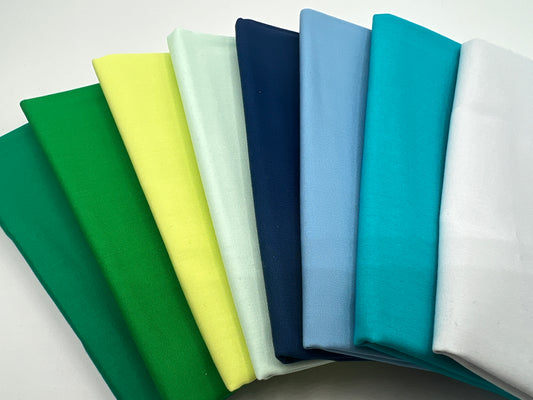 Cool & Moody-  8 Piece Fat Quarter Bundle - Art Gallery Pure Solids