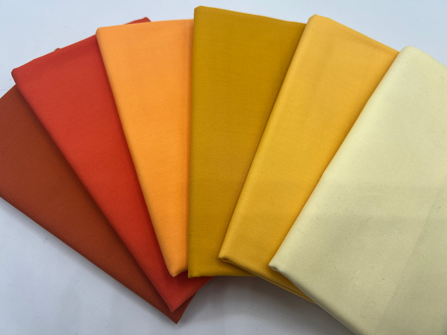 Warm Sunset 6 Piece Fat Quarter Bundle - Art Gallery Pure Solids