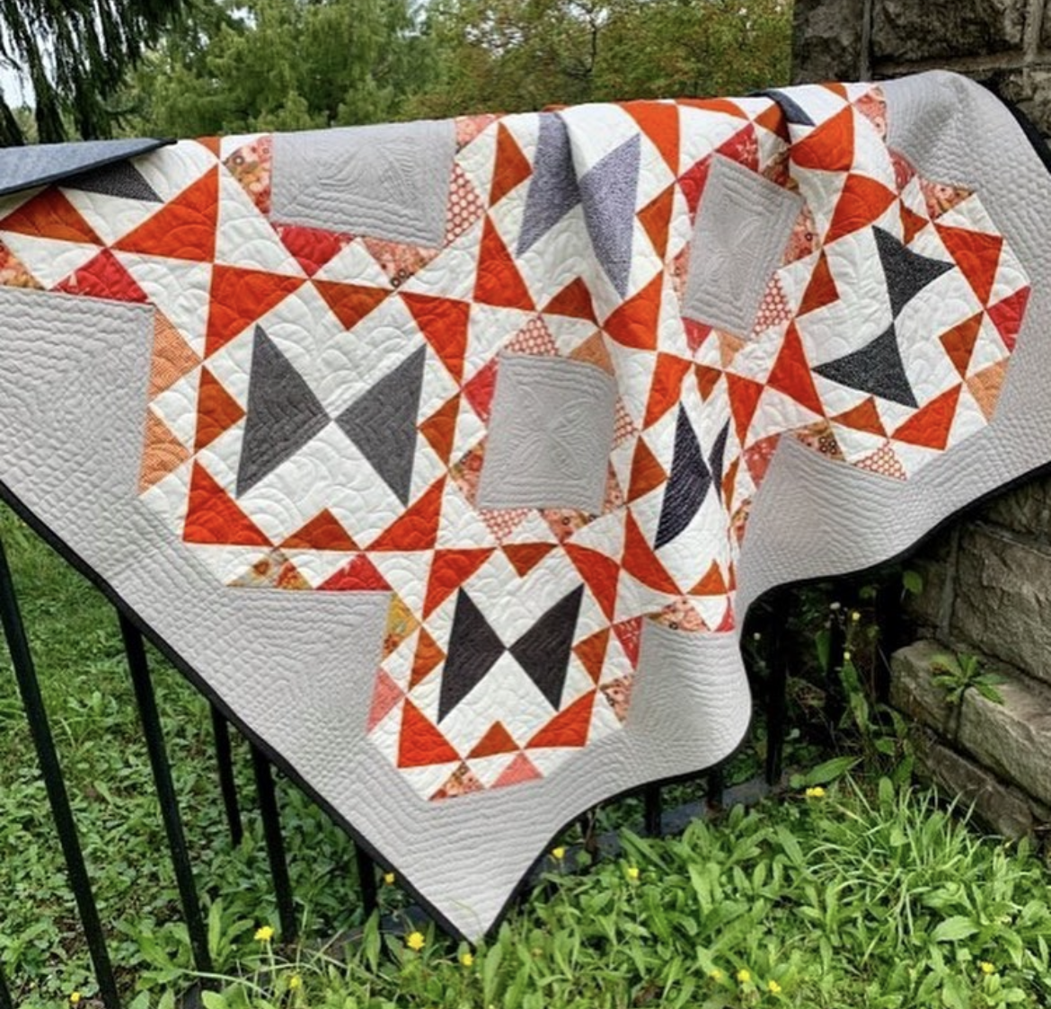Flutter Quilt Pattern / 3 Sizes (Baby, Lap, Queen) / Designed by Lorna Costantini