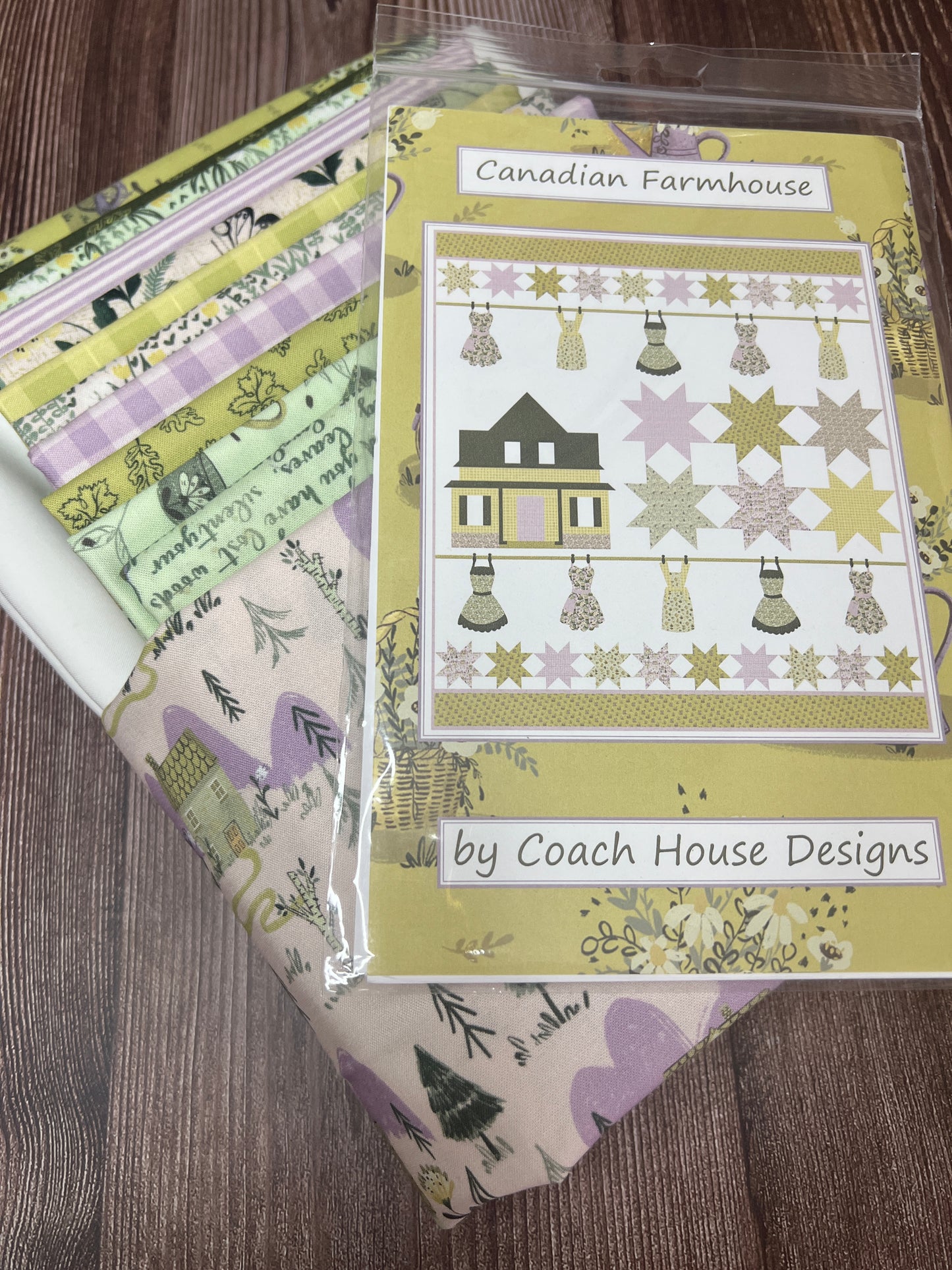 Canadian Farmhouse 60" x 69" Lap Quilt Kit  - Pioneer Days Collection