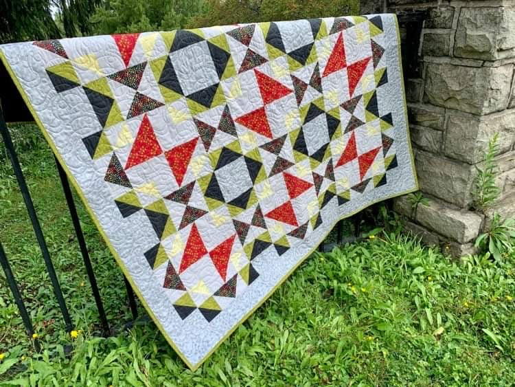 Flutter Quilt Pattern / 3 Sizes (Baby, Lap, Queen) / Designed by Lorna Costantini